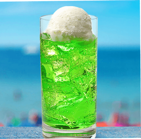 メロンソーダフロート